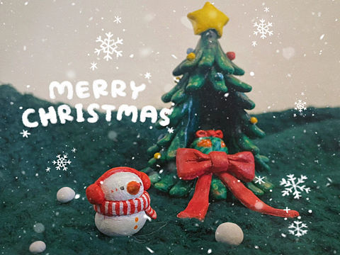 【石塑粘土】圣诞树⛄️🎄