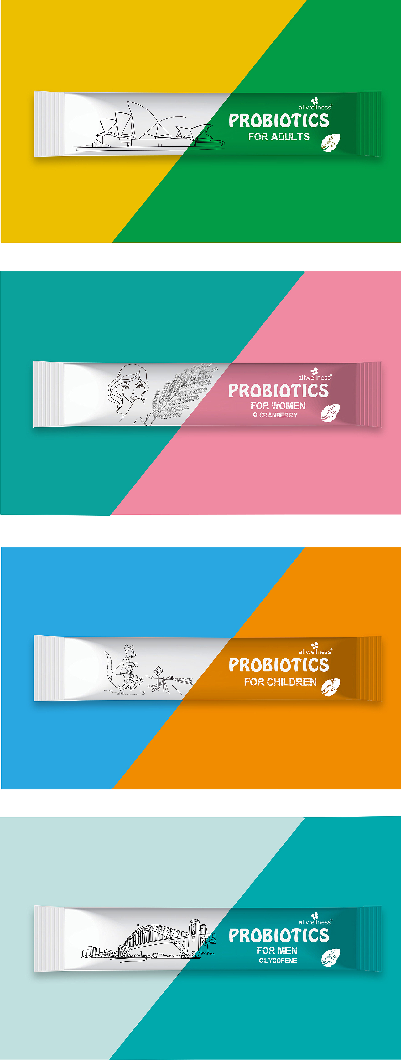 条状益生菌包装