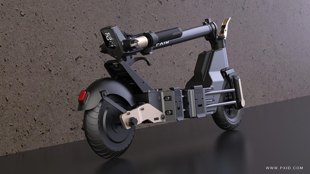 H1电动滑板车设计-PXID工业设计