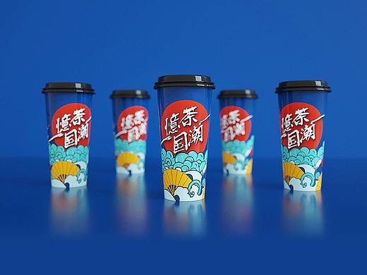 奶茶品牌包装设计/国潮风系列品牌包装设计