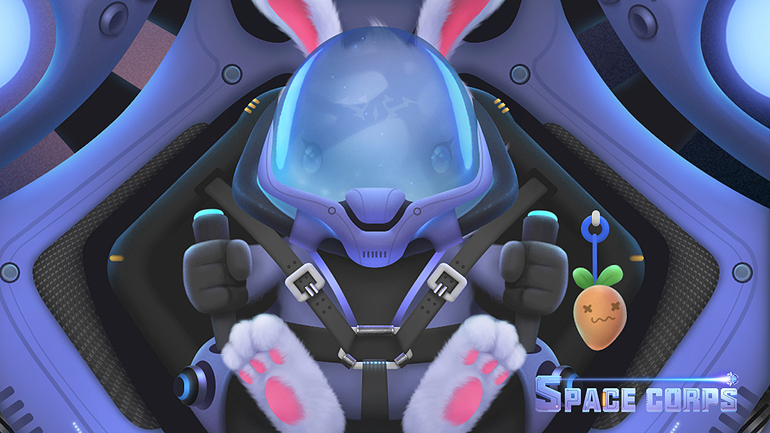 Space Corps-萌兔太空战队（图ZMjM4NjczMzI0） - 主题/皮肤 - 站酷设计师7years原创素材 - 站酷ZCOOL