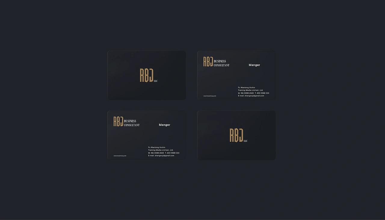 古典黑金类高端英文金融LOGO-品牌设计