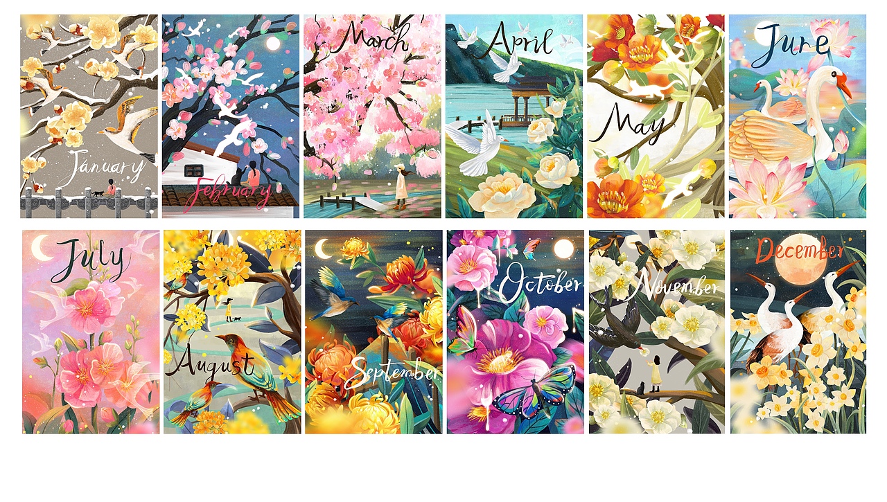 【绘画】12月花语