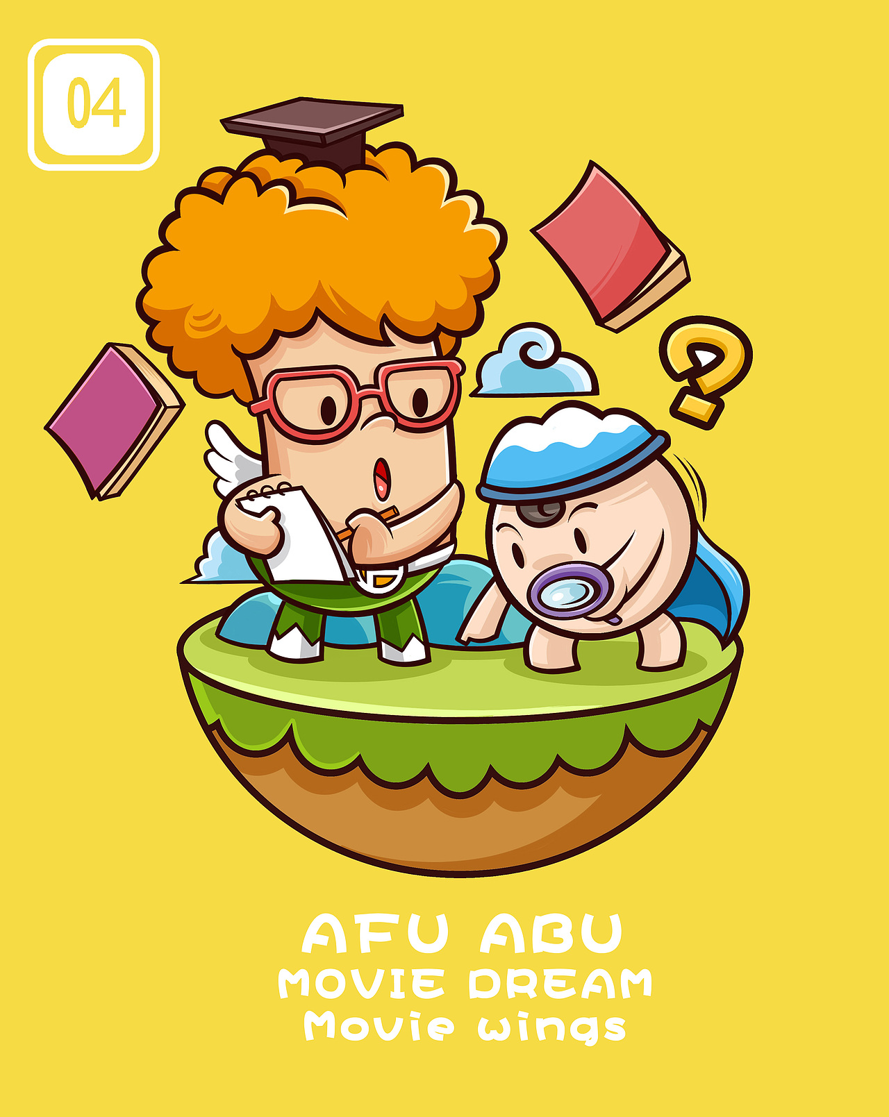 富布斯卡通形象设计 阿富和阿布（图ZOTczMDA3ODA=） - 商业插画 - 站酷设计师隋伟康原创素材 - 站酷ZCOOL