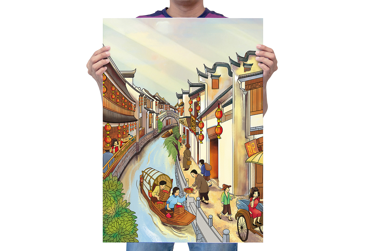 中式糕点品牌商业插画设计品牌全案