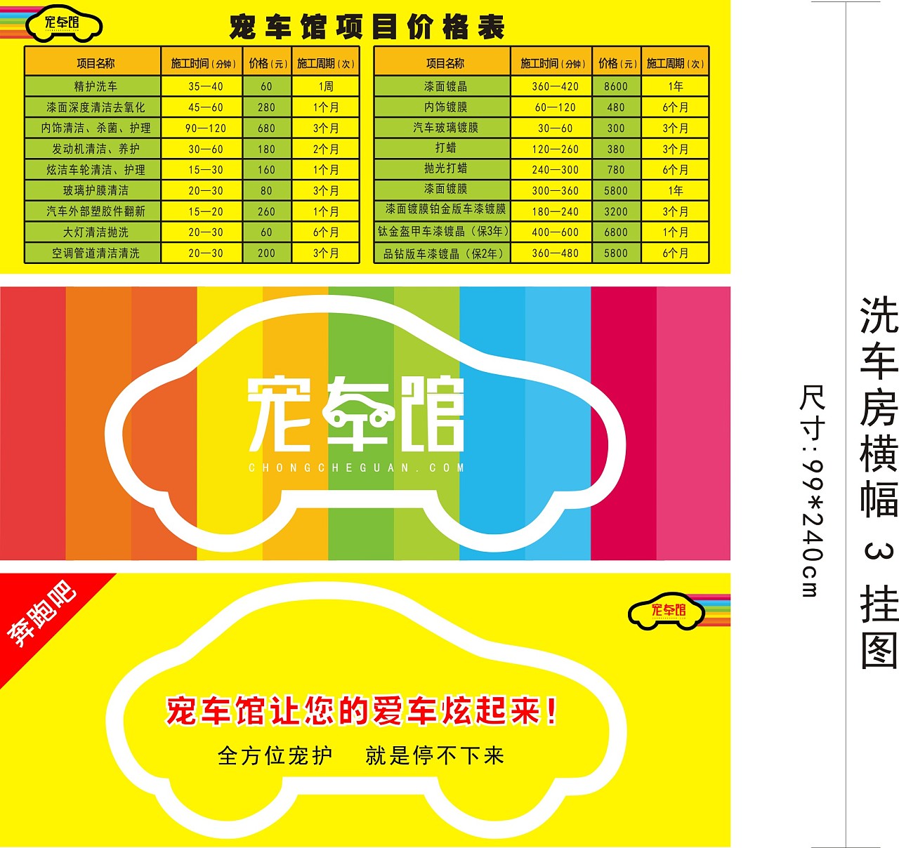 汽车美容养护墙文化设计