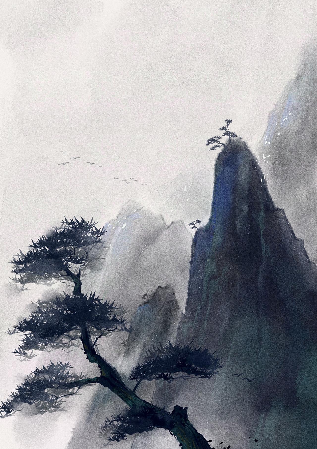 山水练习（图ZMTg2MzQ5NzQw） - 创作习作 - 站酷设计师S司樾原创素材 - 站酷ZCOOL