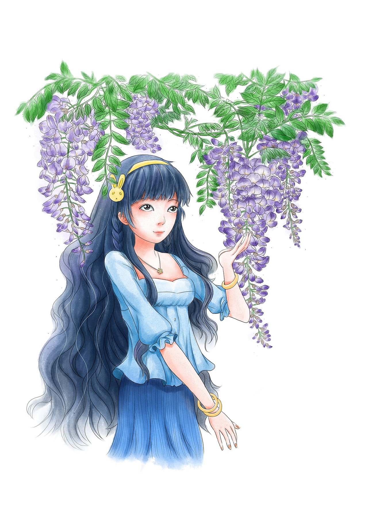 二十四节气“花语”——春（图ZMTE0NDE5NzA4） - 绘本 - 站酷设计师UsagiAdtt原创素材 - 站酷ZCOOL