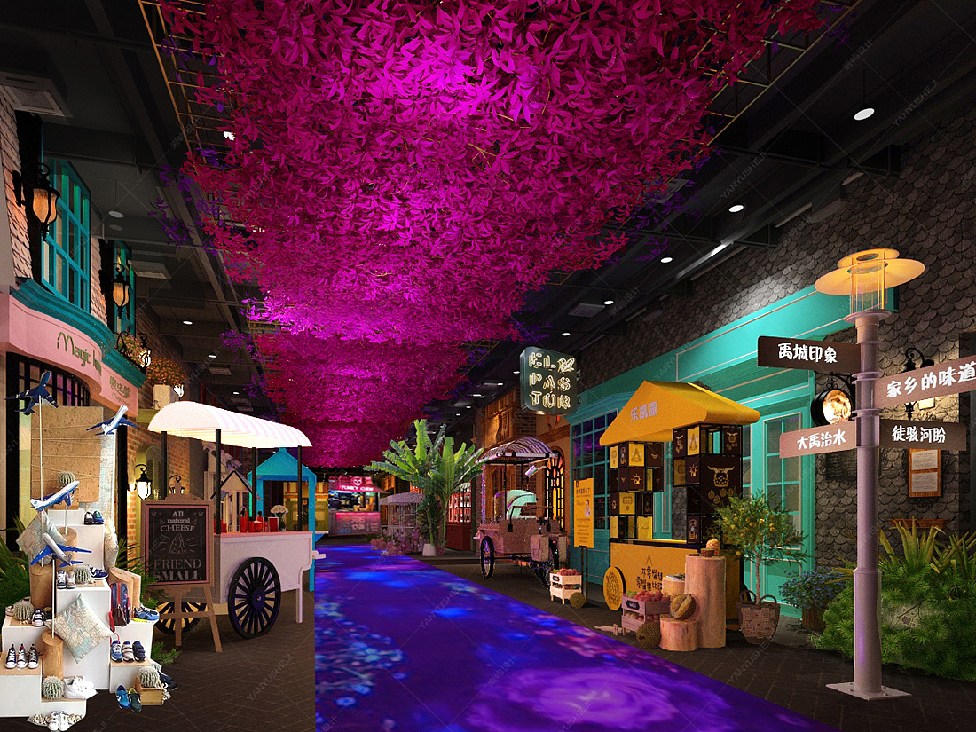 山东禹城美食部落格餐饮主题街区|空间|家装设计|北京岩屿设计 - 原创