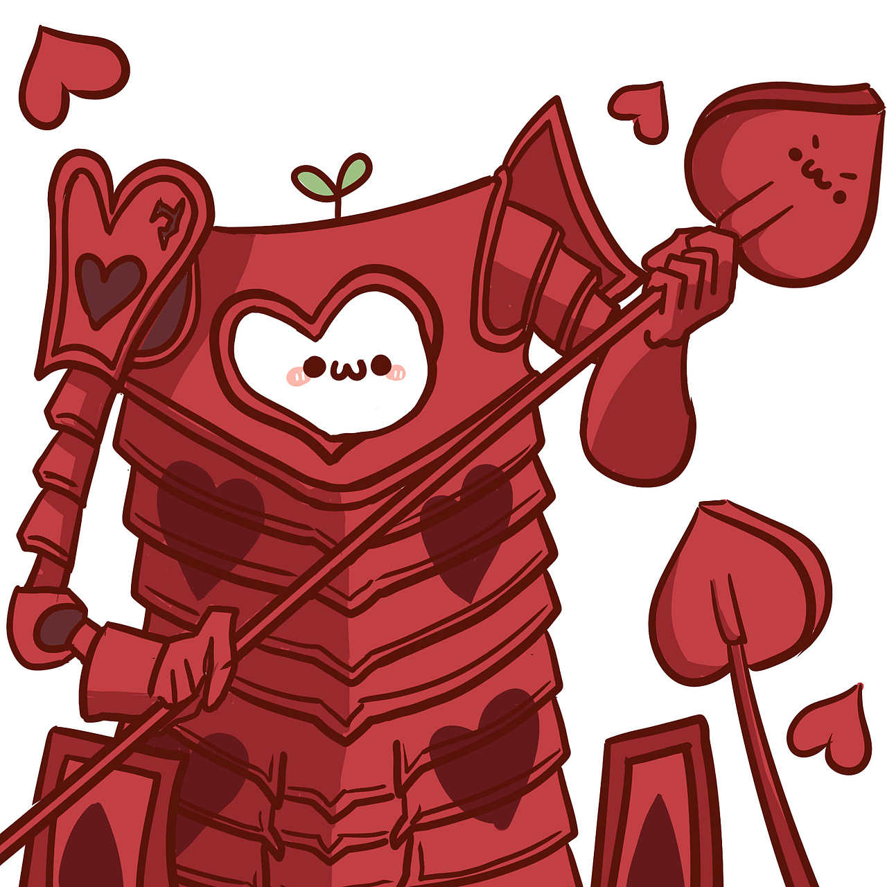 红心骑士,小心心的位置要留给我