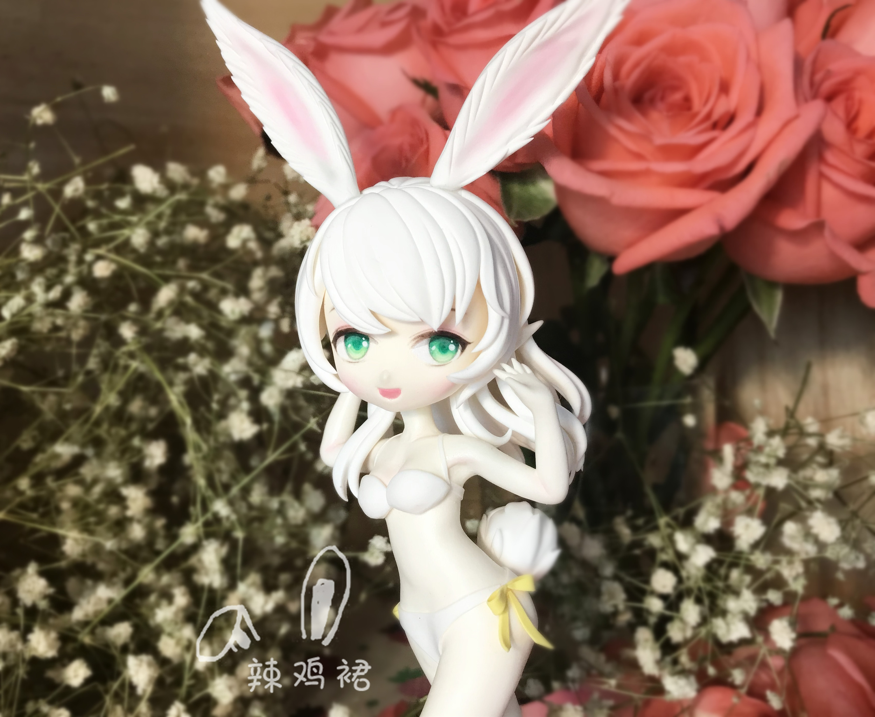 龙之谷_泳装弓箭双人_大q版_超轻粘土手办