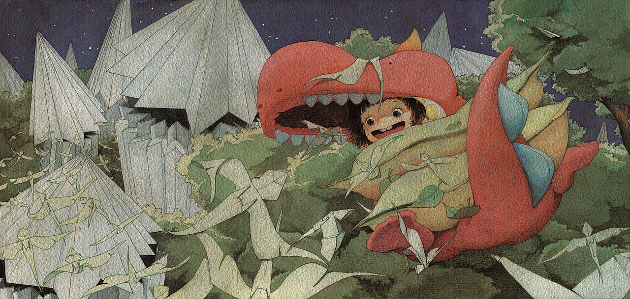 【原创绘本】《梦枕》内图（图ZMTMyMTk1NTk2） - 绘本 - 站酷设计师杨佩琪原创素材 - 站酷ZCOOL