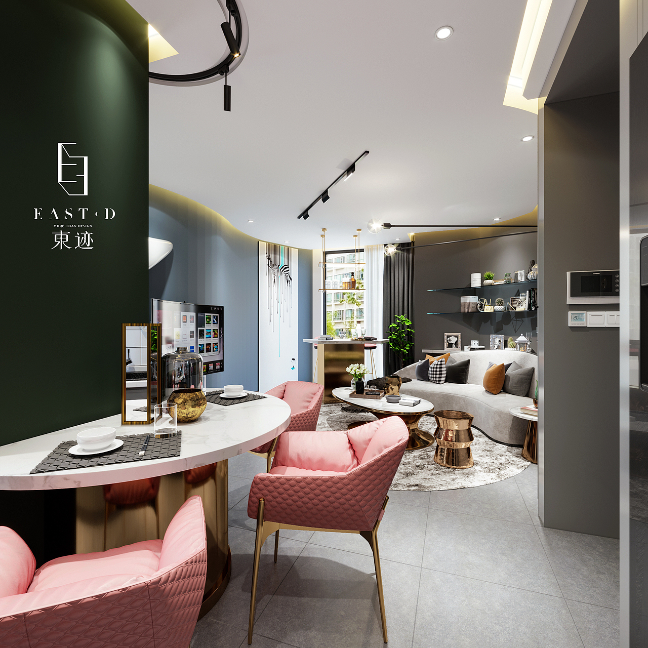 现代单身公寓表现