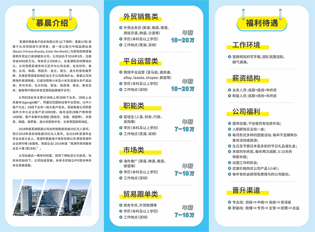 招聘折页易拉宝