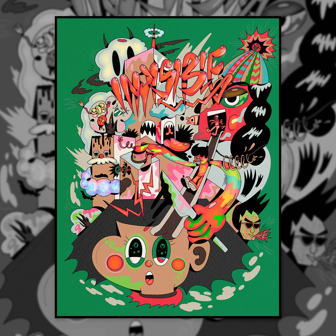 后迷墙时代系列插画（图ZMjE3NjQ2OTMy） - 新锐潮流插画 - 站酷设计师昭元蛋白原创素材 - 站酷ZCOOL