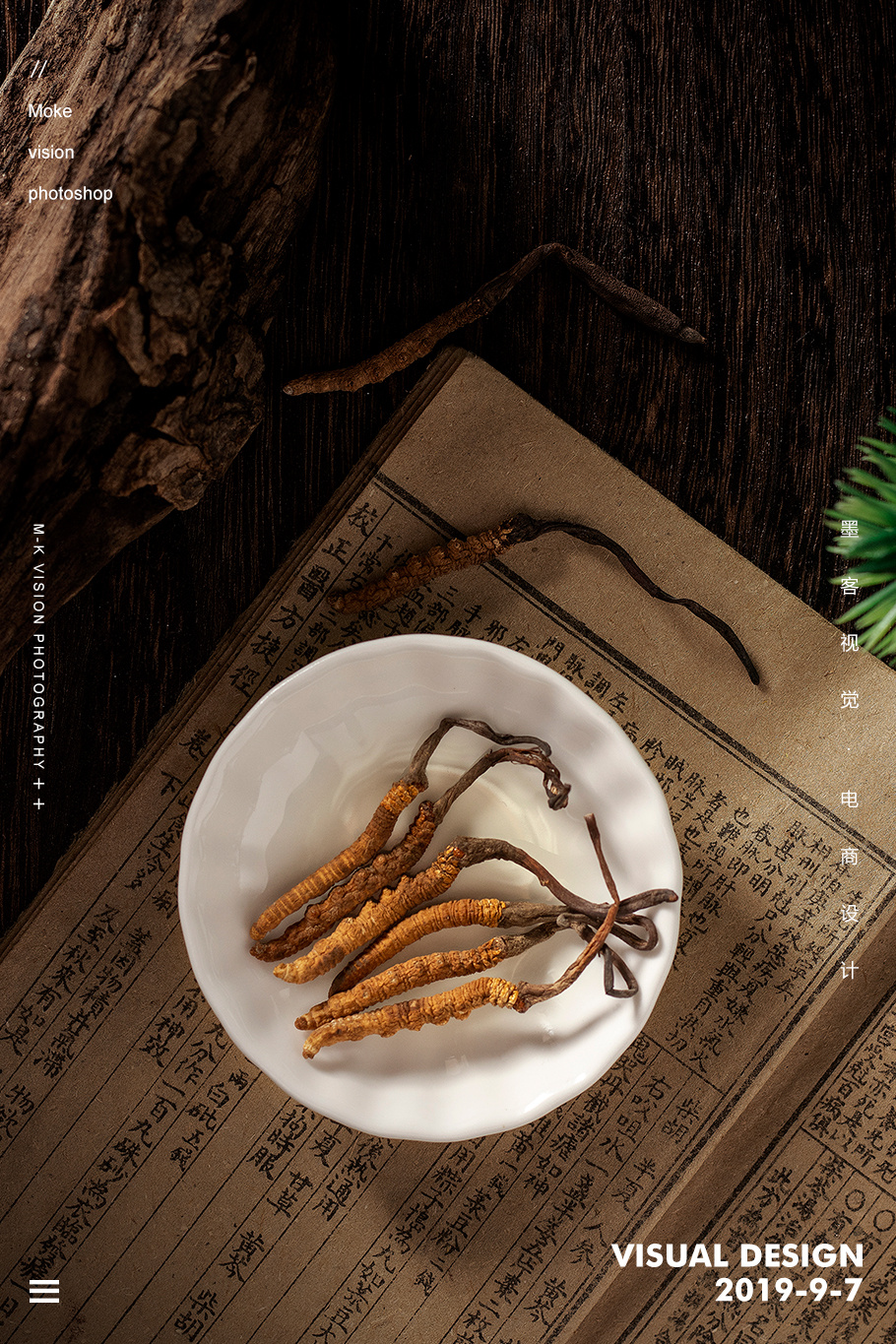 电商静物拍摄/传统滋补/滋补品/虫草/冬虫夏草拍摄