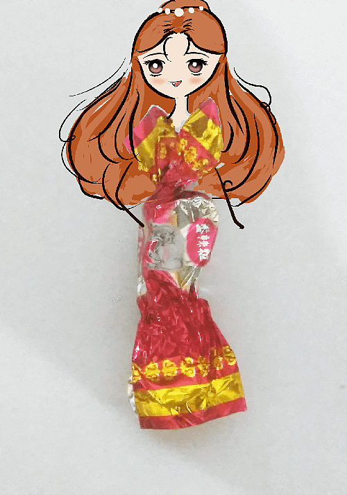 用糖纸画的小创意