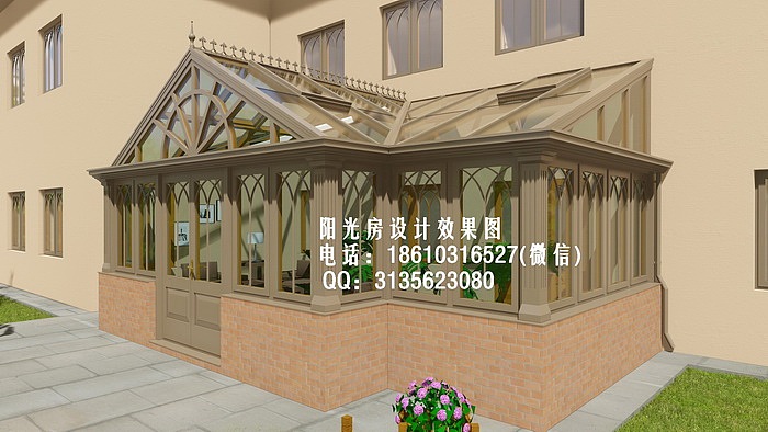 D1500英式古典阳光房设计效果图(幅)
