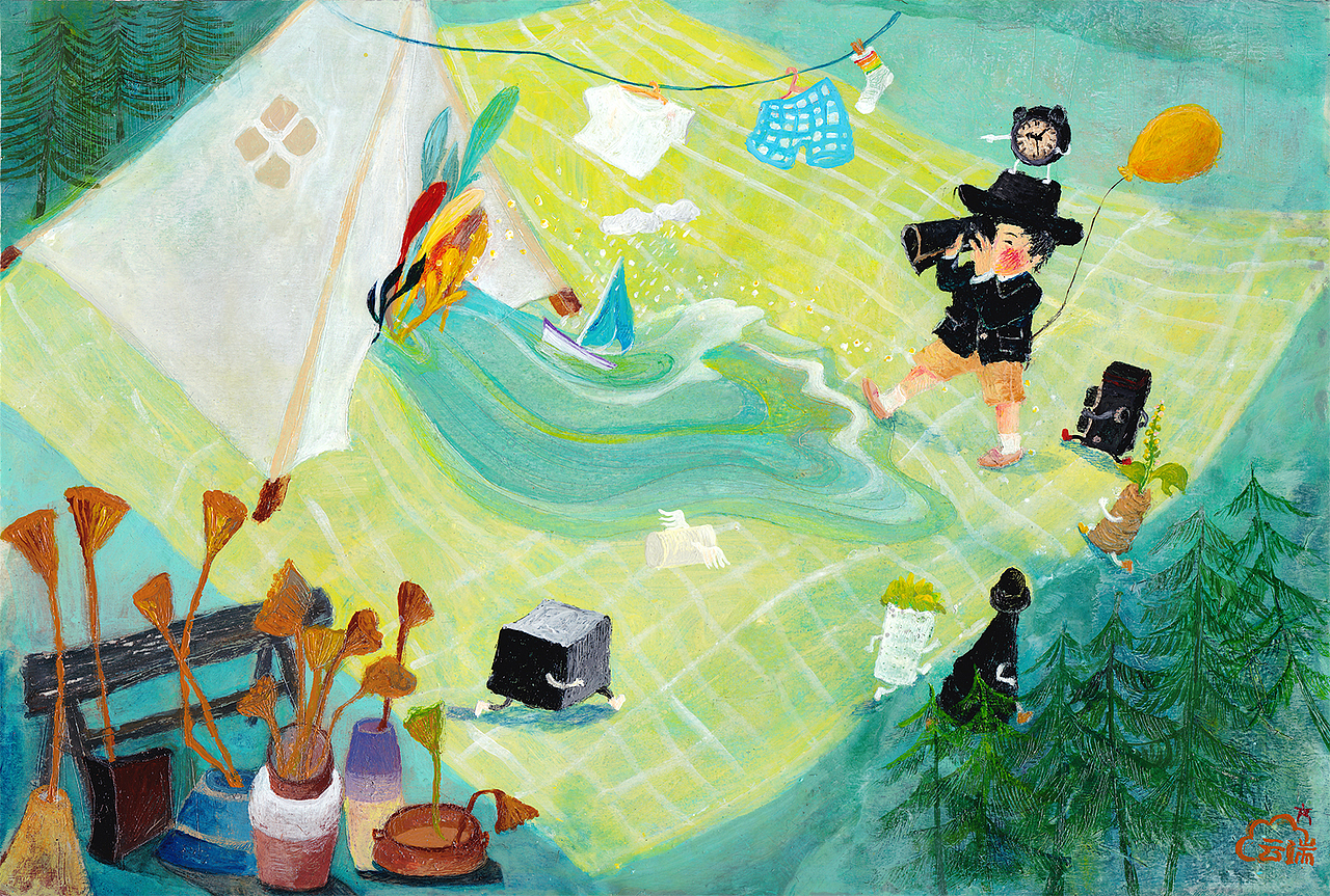 整理重新上传 云端 订制 - 儿童插画（图ZNzk5MjA4NTY=） - 商业插画 - 站酷设计师罗汉果儿原创素材 - 站酷ZCOOL