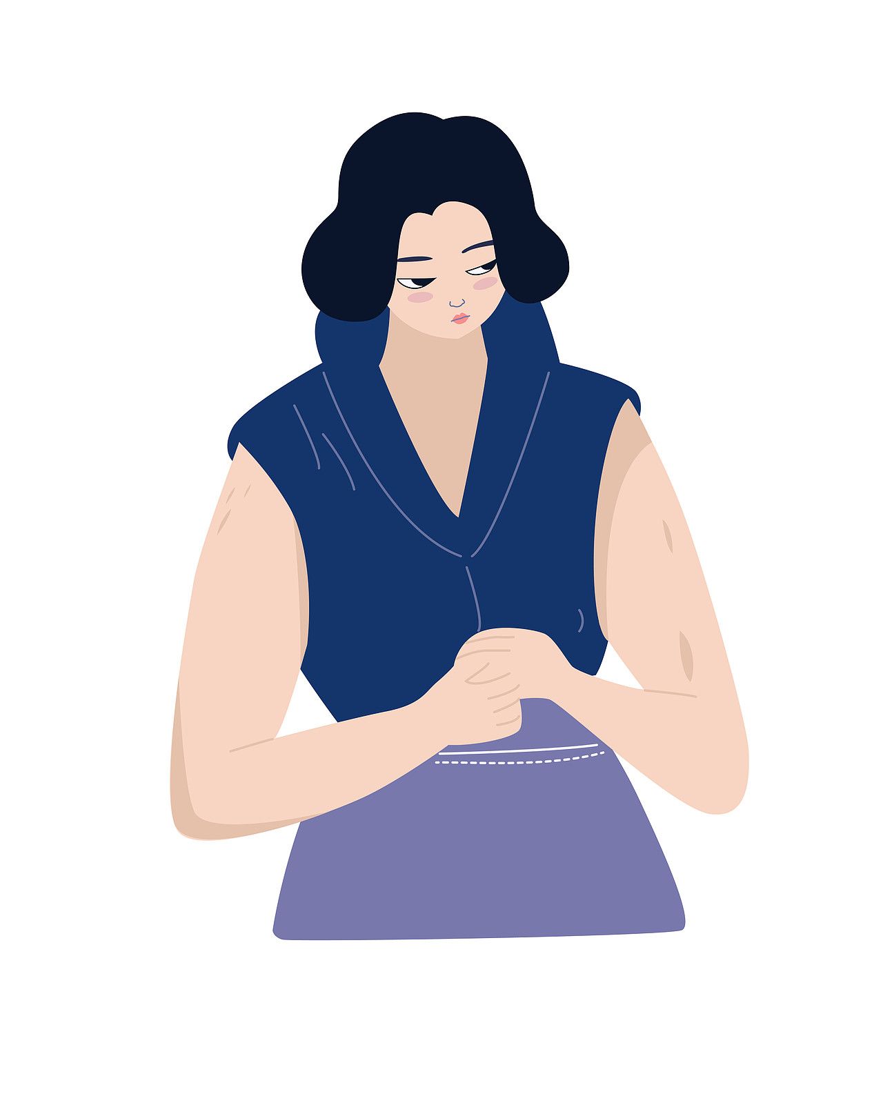 一组简约时尚文艺的人物