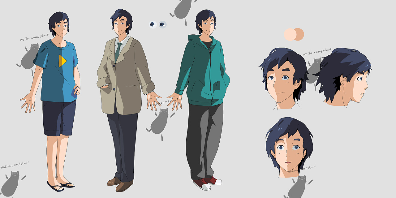 原创动画《距离的信念》人物设定(男主角)|动漫|动画片|蚁木木 - 原创