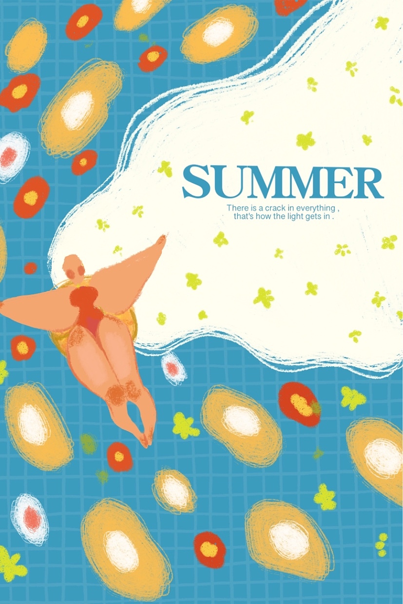 夏日限定插画（图ZMjYyODA1OTY4） - 创作习作 - 站酷设计师三鲜馅原创素材 - 站酷ZCOOL