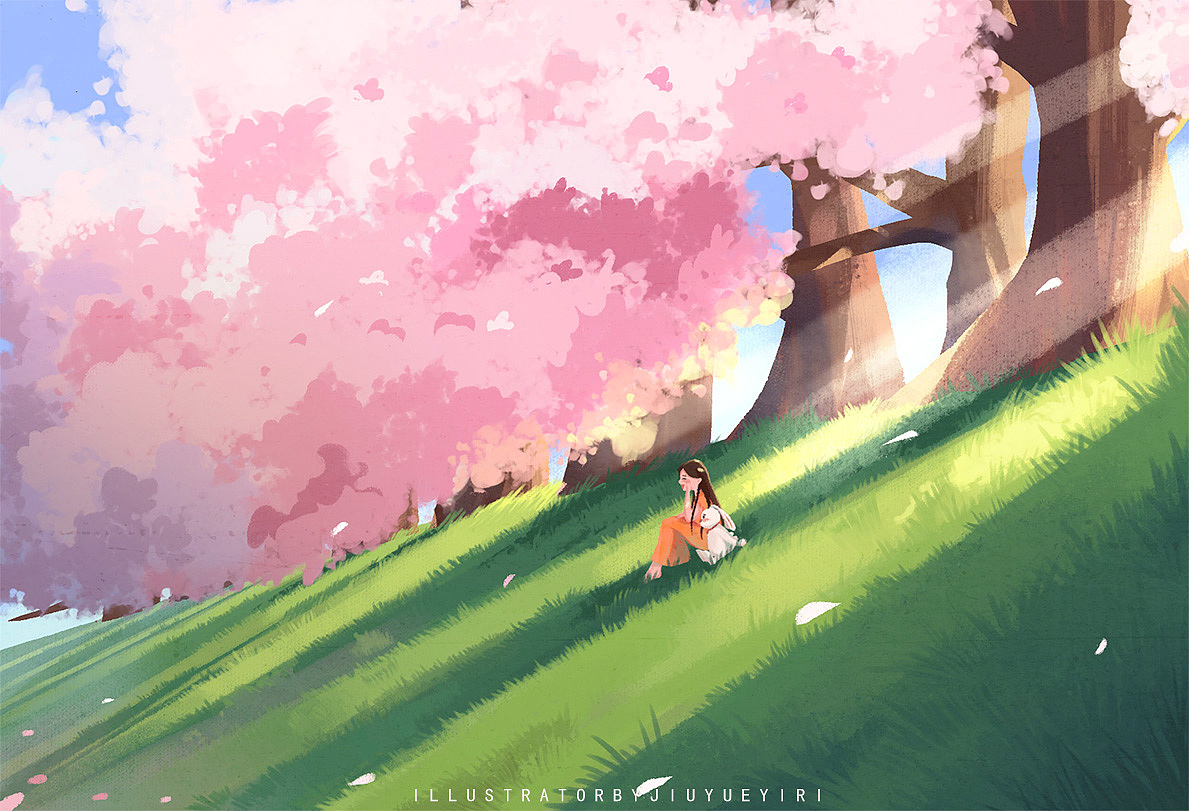 你好，春天。你好，夏天。（图ZMjU2NDQ5MDMy） - 创作习作 - 站酷设计师氿月一日原创素材 - 站酷ZCOOL