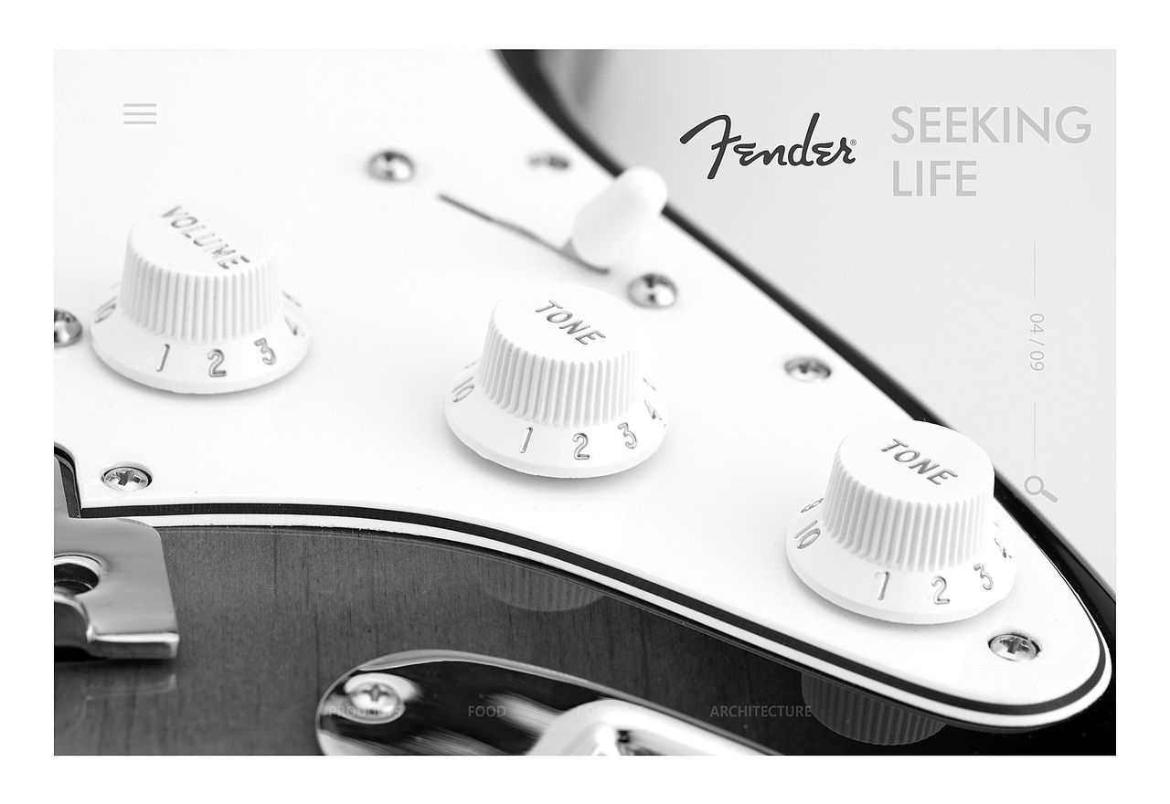 Fender 芬达吉他 ✖ 乐器贝斯琴行创意摄影产品拍摄