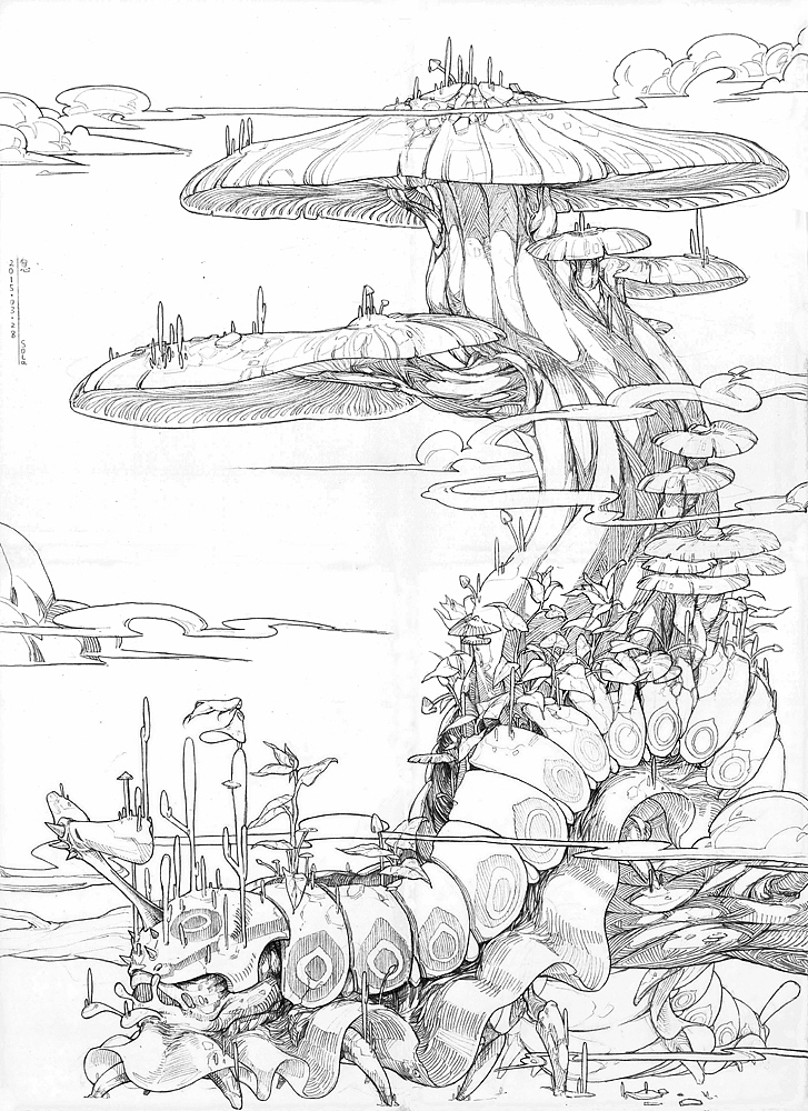 一些线稿整理（图ZNzI5MTczMzI=） - 艺术插画 - 站酷设计师sola兽仁原创素材 - 站酷ZCOOL