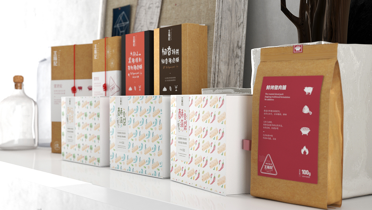 青脊 | 王福记猪肉脯品牌升级（图ZODQxNzYxNjQ=） - 包装 - 站酷设计师青丨脊原创素材 - 站酷ZCOOL