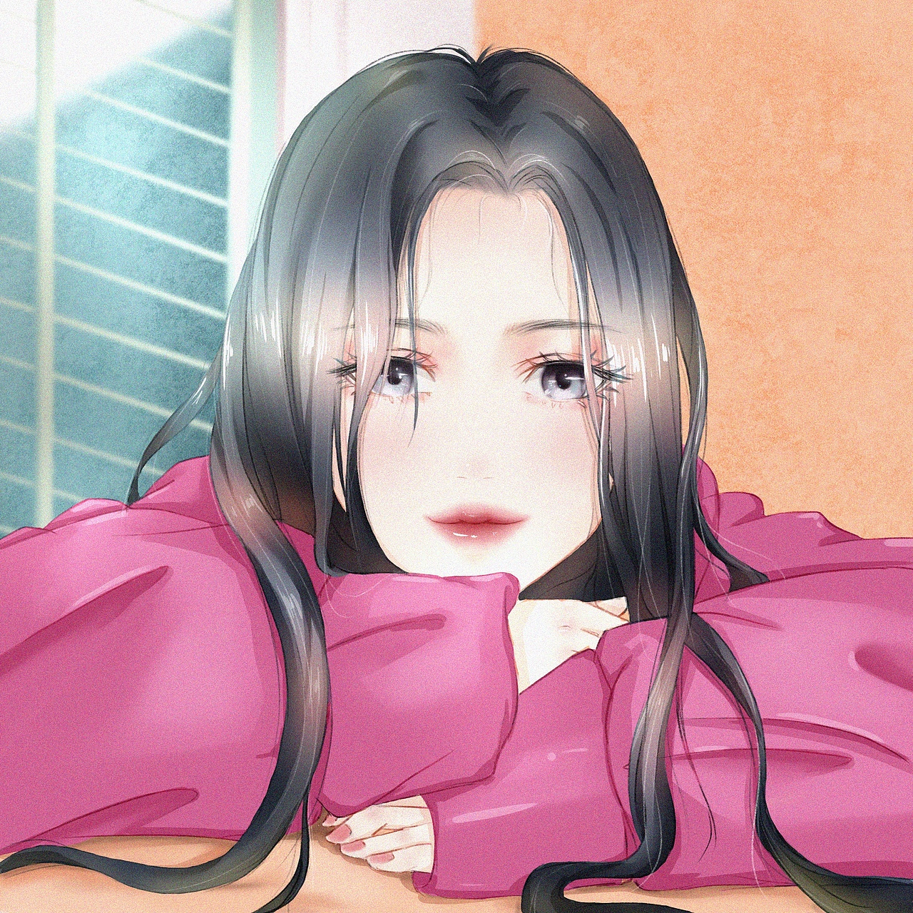 原创头像-半身像手绘作品。