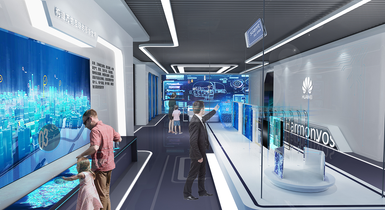 5G时代--华为体验店（图ZMTgwOTA2ODMy） - 家装设计 - 站酷设计师SCLI原创素材 - 站酷ZCOOL