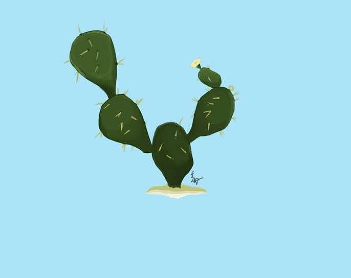 我们的第一个仙人掌🌵🌵🌵（图ZMTU1MDI2OTM2） - 儿童插画 - 站酷设计师插画教室原创素材 - 站酷ZCOOL