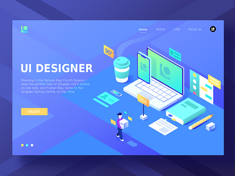 2.5D插画（图ZMTE2NjkzMDY4） - 其他UI - 站酷设计师梁成l原创素材 - 站酷ZCOOL