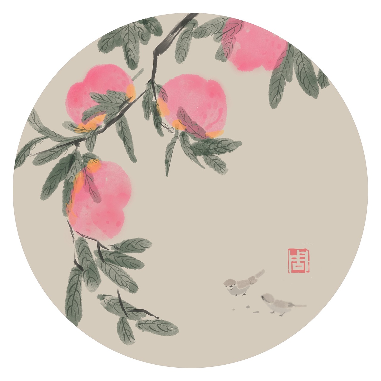 插画国风（图ZMTUyOTA4NTA0） - 艺术插画 - 站酷设计师西瓜可乐冰淇淋原创素材 - 站酷ZCOOL