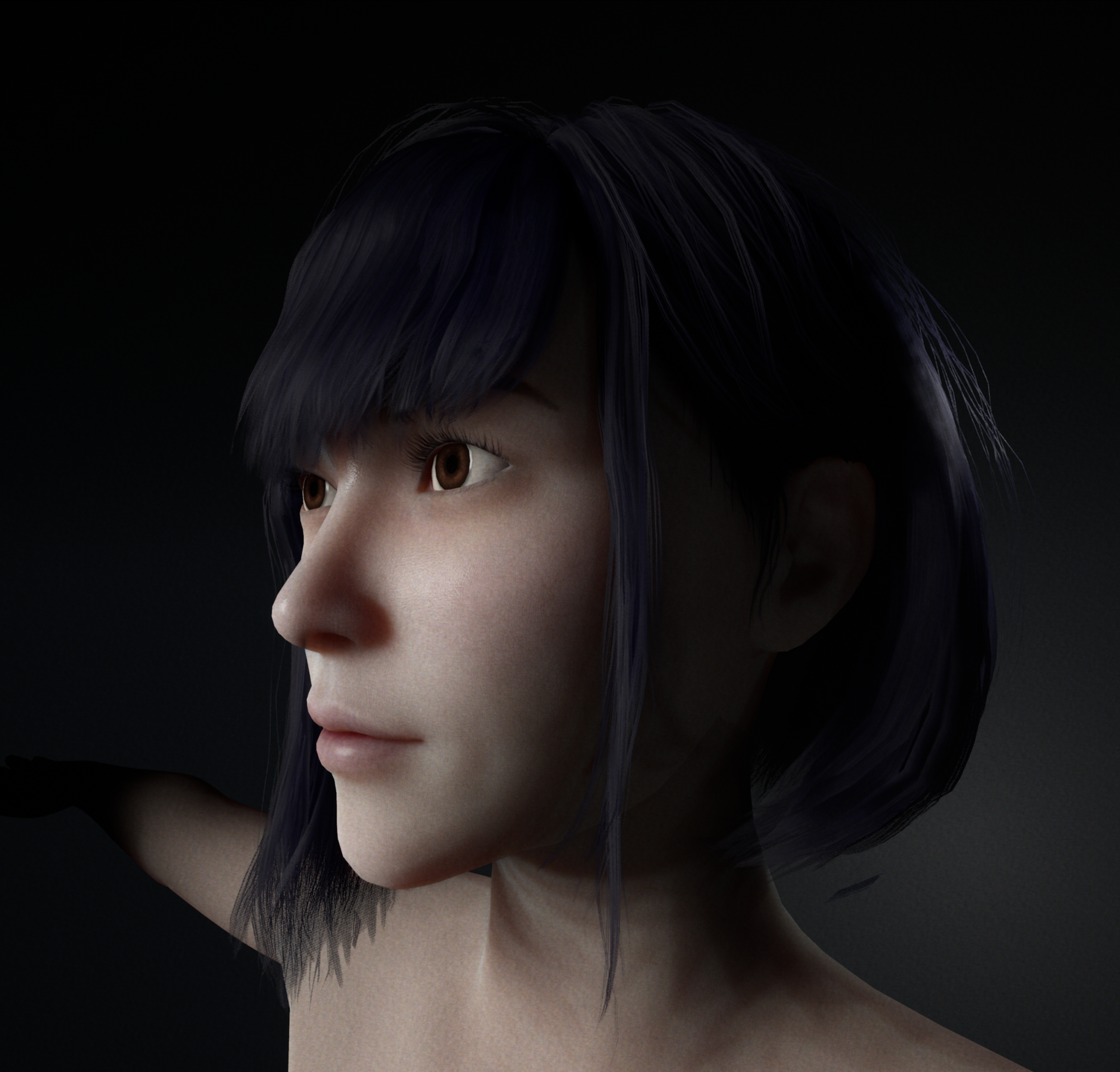 虚幻ue4皮肤sss材质练习