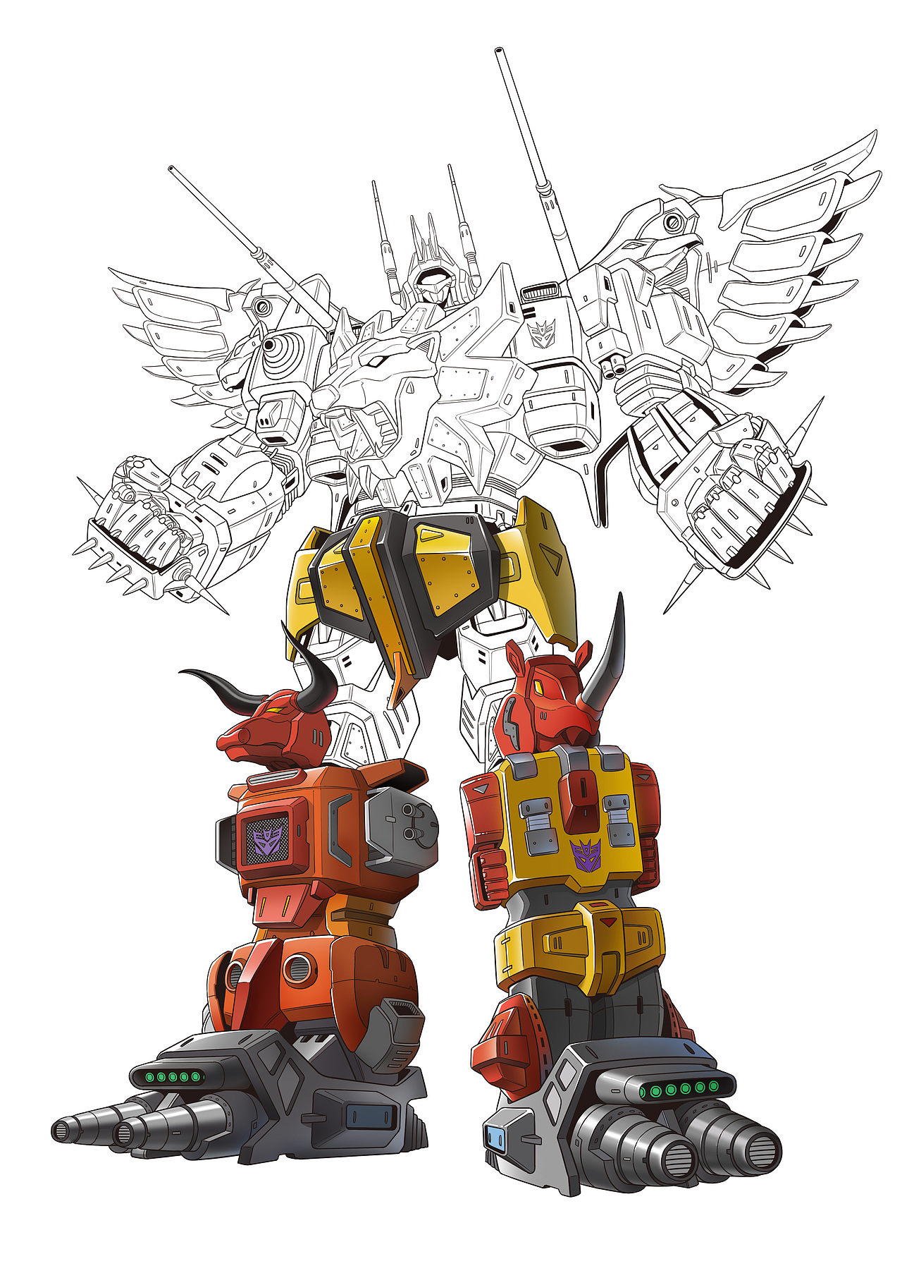 重涂巨狰狞组合体----冲云霄（图ZMTM5MTY0OTA0） - 创作习作 - 站酷设计师miro_ZJ原创素材 - 站酷ZCOOL