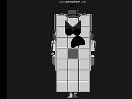 数字方块逐渐扭曲