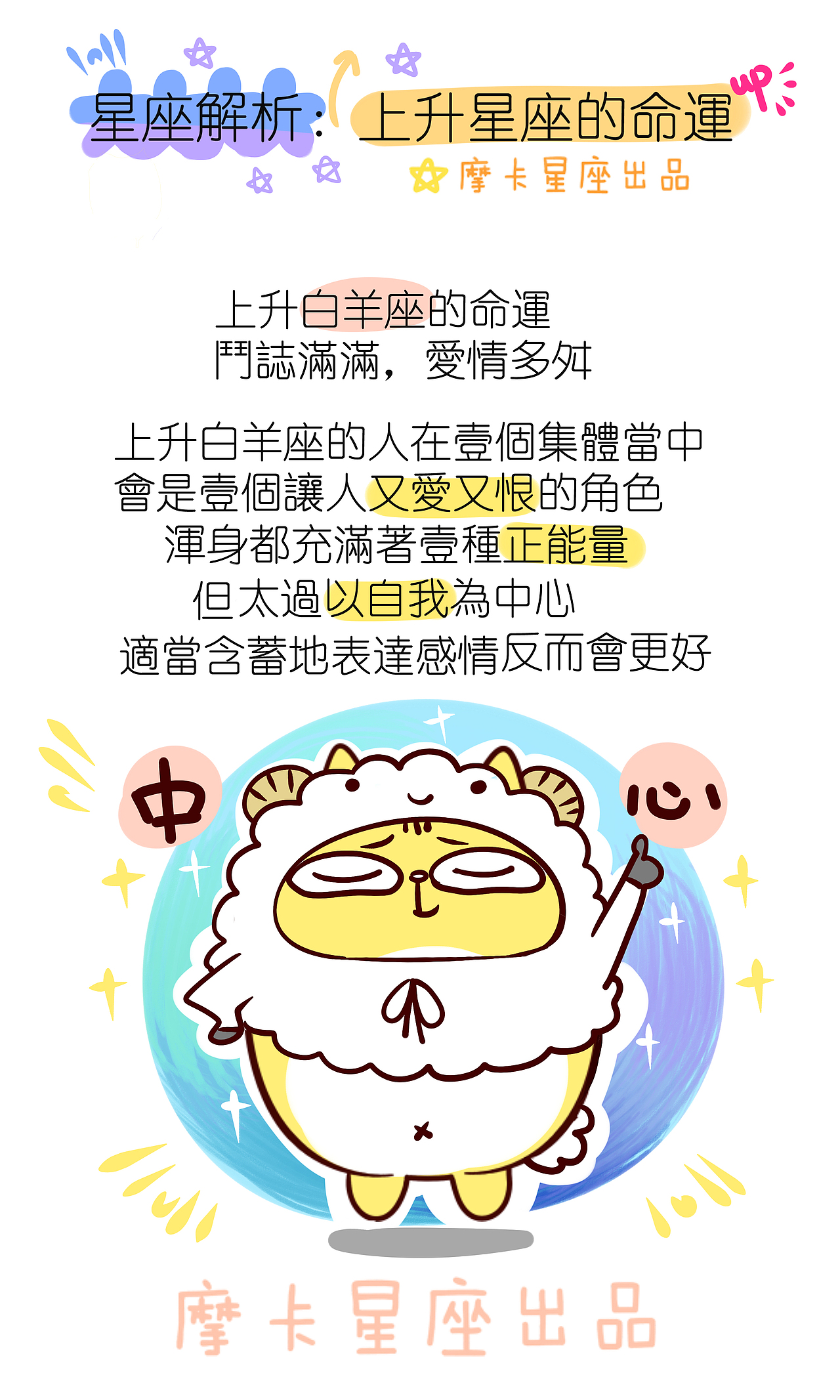 摩卡星座 之 星星们的上升星座（图ZMzgwMDM4NjQ=） - 短篇/格漫 - 站酷设计师摩卡星座原创素材 - 站酷ZCOOL