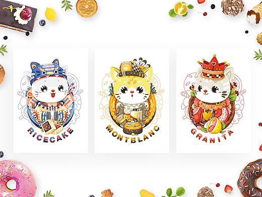 《来自喵星系列》-糖糖的甜品店第三弹6只猫