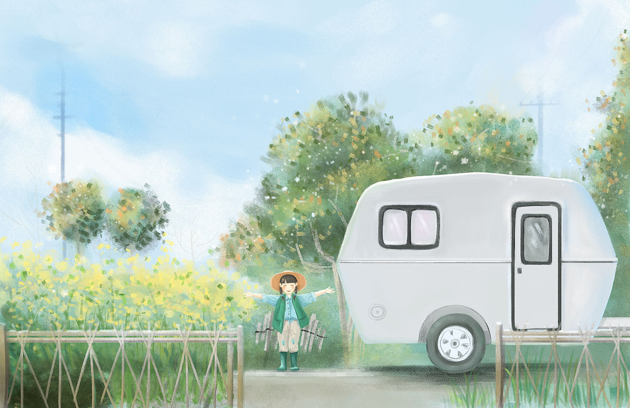 春天少女（图ZMTU2NDI4Mjk2） - 创作习作 - 站酷设计师WENWENA原创素材 - 站酷ZCOOL