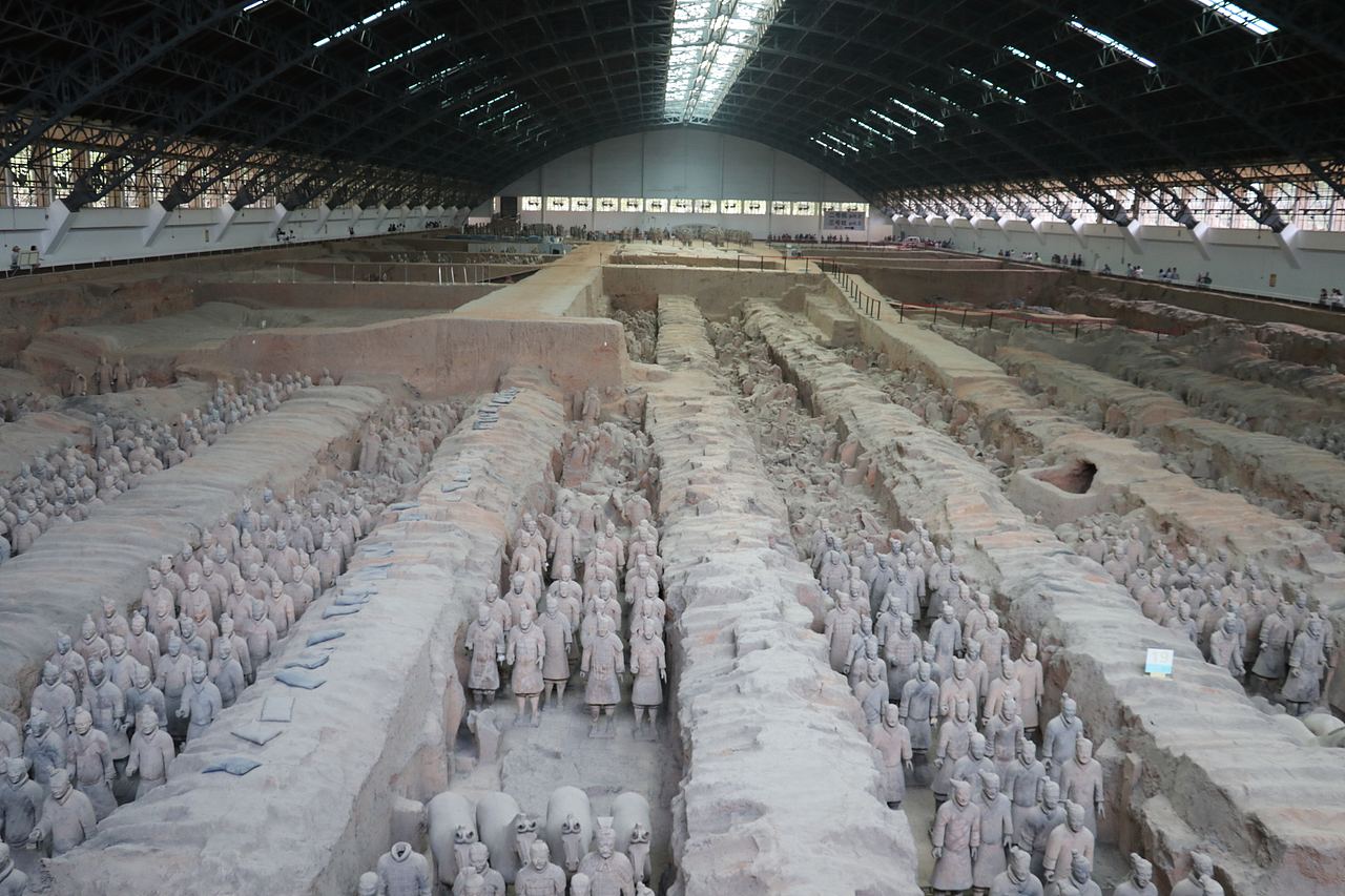 秦始皇陵兵马俑博物馆（图ZMTg5MjkxOTIw） - 风光摄影 - 站酷设计师蜉蝣记原创素材 - 站酷ZCOOL