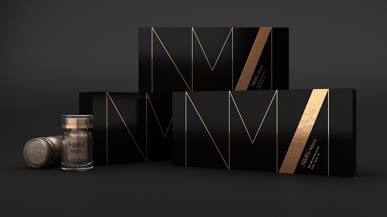 NMN保健品包装设计 NMN18000包装设计 抗衰老保健包装