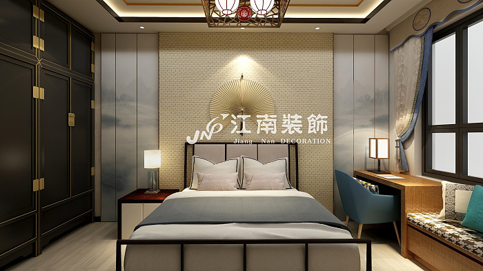 哈尔滨江南装饰公司华润中央公园新中式风格装修效果图（图ZMTU3ODIwNDY4） - 家装设计 - 站酷设计师jnzs2002原创素材 - 站酷ZCOOL