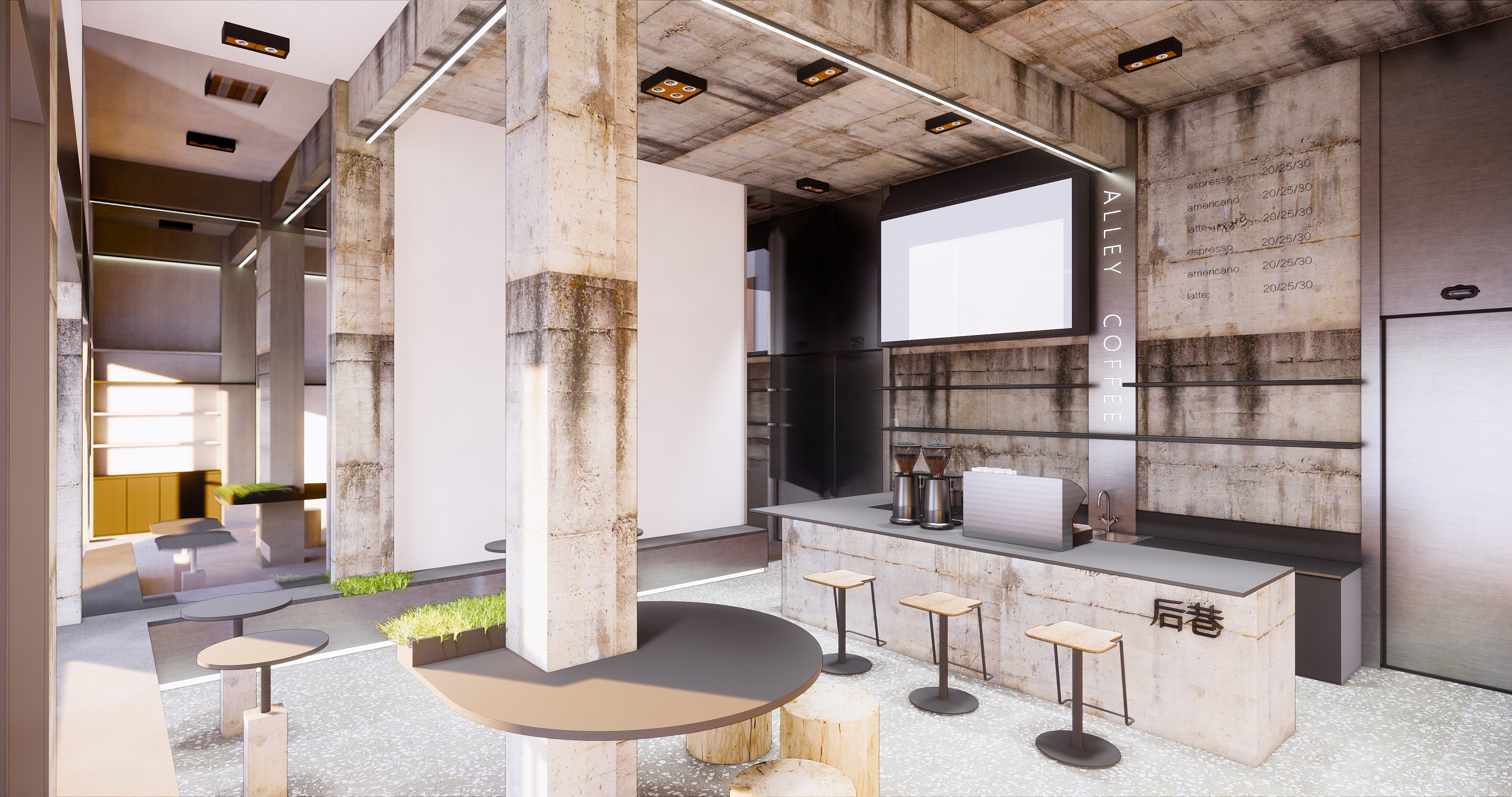 alley coffee 后巷咖啡空间设计|空间|家装设计|苏州铂世创意设计
