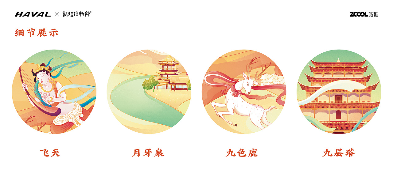 哈弗&敦煌博物馆 国潮正当时【乐舞敦煌】（图ZMjg4NjE3MDIw） - 品牌 - 站酷设计师桑乙原创素材 - 站酷ZCOOL