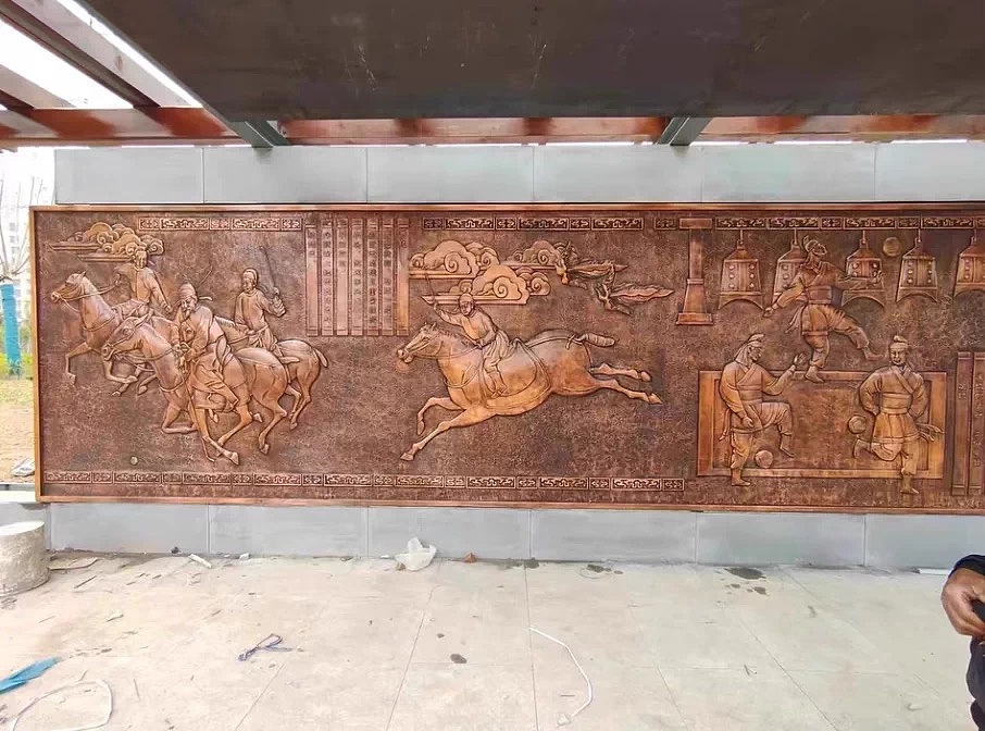 蹴鞠运动展馆浮雕设计公司