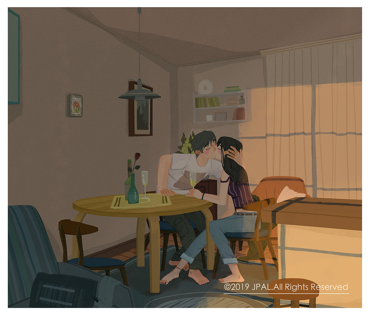 《温色憧憬》——新风格创作（图ZMTY0MjUyMjI0） - 商业插画 - 站酷设计师JPAL原创素材 - 站酷ZCOOL