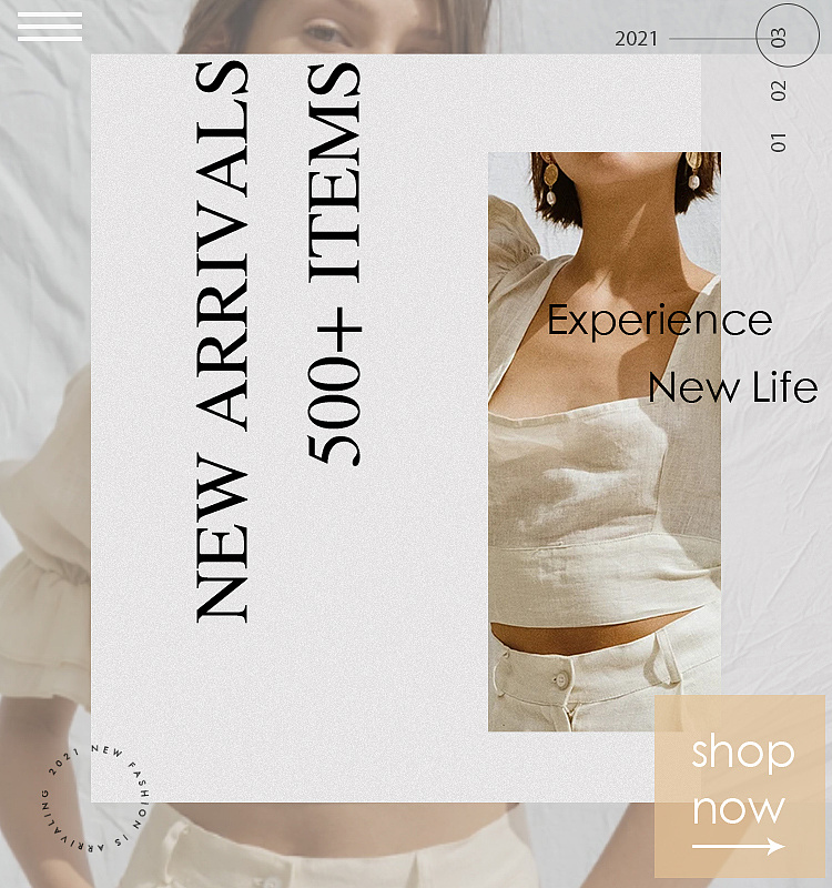 国外欧美服装banner海报