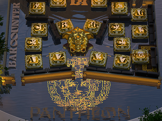 VERSACE 中国首家联名酒吧海报制作